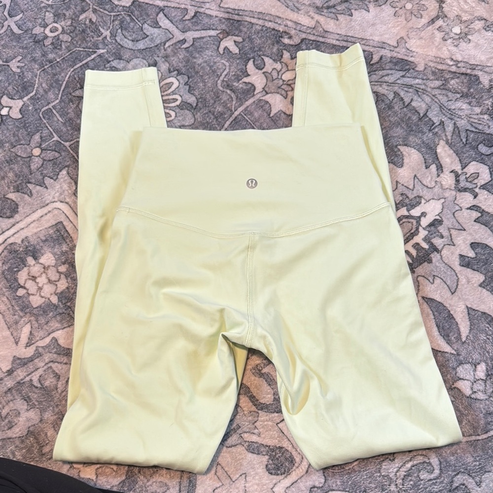 Lululemon lime High-Waisted Align Leggings